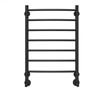 полотенцесушитель виктория п8 500х800 "черный матовый" уголки в комплекте
