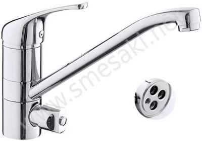 смеситель для кухни 4650-21-069 однорычажный с каналом для питьевой воды цвет хром