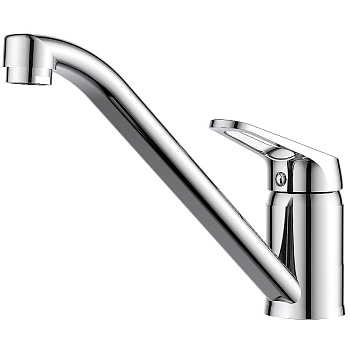 смеситель для кухни onelife p11-000cr однорычажный полимерный цвет хром