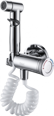 смеситель с гигиеническим душем da1484541 скрытый монтаж цвет хром