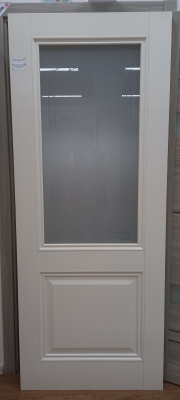 дверное полотно psc-27 pp магнолия 800*2000 ст.белый сатинат с худ.рисунком (дверная биржа). уценка