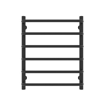 полотенцесушитель стандарт п6 500х600 "черный матовый" уголки в комплекте