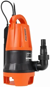 насос дренажный patriot f 900i, для грязной воды,встроенный поплавок, 920 вт, 14000 л/час