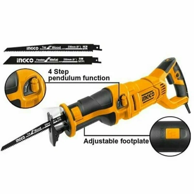 пила сабельная сетевая ingco rs12001, 1200вт