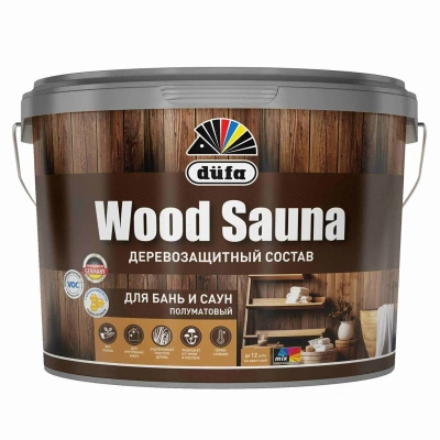 антисептик "dufa" wood sauna деревозащитный состав 2,5л