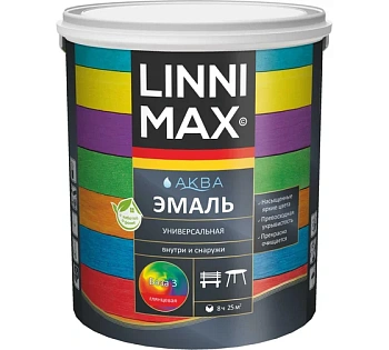 эмаль акриловая linnimax (alpina) aqua атмосферостойкая глянцевая база 3 (2,35л) распродажа