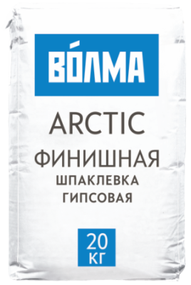 шпаклёвка гипсовая финишная волма arctic 20кг (63шт/под)
