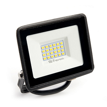 прожектор светодиодный 2835 smd 30w 6400k ip65 ac230v/50hz, черный , ll-920