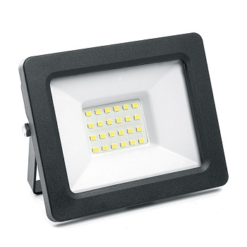 прожектор светодиодный saffit 2835smd, 30w 6400k ac230v/50hz ip65, черный в компактном корпусе, sfl90-30