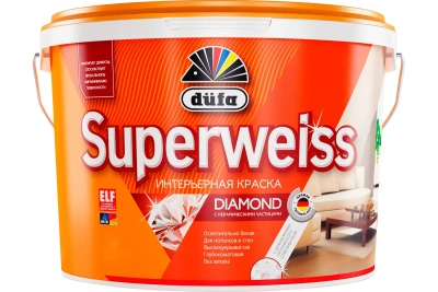 краска в/д dufa superweiss rd4, 9 л (1шт/уп)