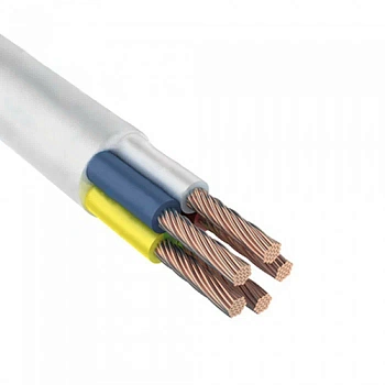 провод пвс 5*2,5 (100м) гост, белый