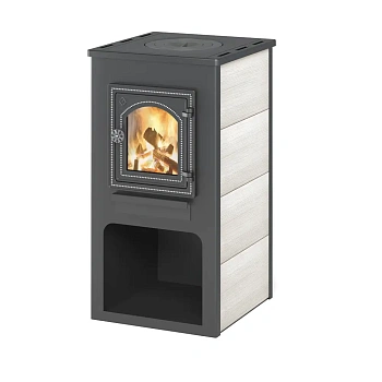 печь-камин этна (дт-4с) 9 квт (150 м3) d115мм