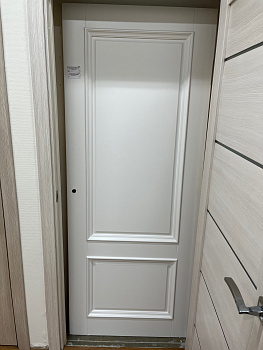 уценка дверное полотно брешиа x 2ф дг 800*2000 ral 9003 овал