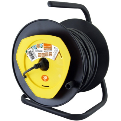 удлинитель на катушке силовой народный с 1 выносной роз. пвс 1300 вт б/з, 30м