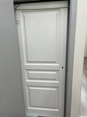 уценка дверное полотно анцио х 3ф дг 800*2000 ral 9003 белая овал