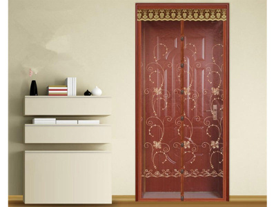 штора антимоскитная на дверь на магнитах dekotex image xh-01 brown 100*210см (1/20)