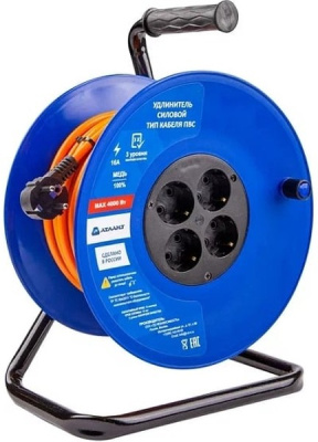 удлинитель пвс атлант 4000 вт 30м на катушке (с/з)