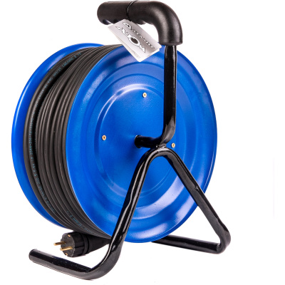 удлинитель силовой атом кг 3500 вт 40м на металлической катушке ip 44 (c/з)