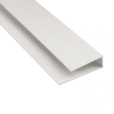 cтартовая планка декор пластик 3м белый 8мм (1уп=100шт.)