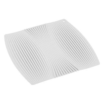 m04-057-w коврик из плотного ребристого силикона, белый.
