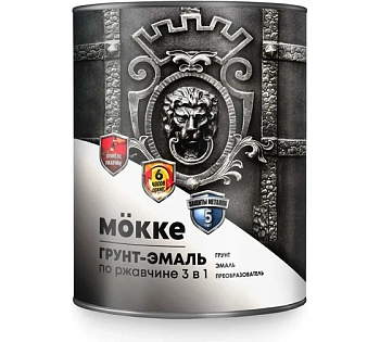 грунт-эмаль 3-в-1 алкидно-уретановая mokke желтый, 0,9 кг