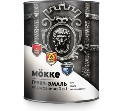 грунт-эмаль 3-в-1 алкидно-уретановая mokke желтый, 0,9 кг