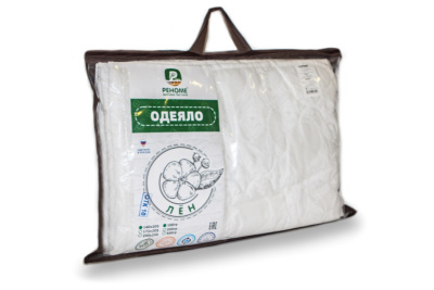 одеяло лен (100) тк поплин (42/381, 140*205, 1.5 сп)