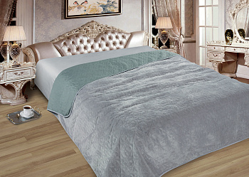 покрывало ультрастеп элит+мех п/э марианна (07, 200*220, евро, насыщенно-серый)