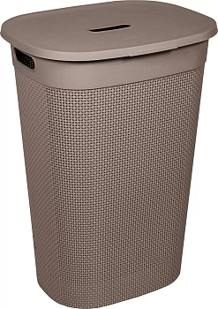 корзина для белья oslo 55л шоколадный мокко