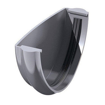 заглушка желоба, серая пвх