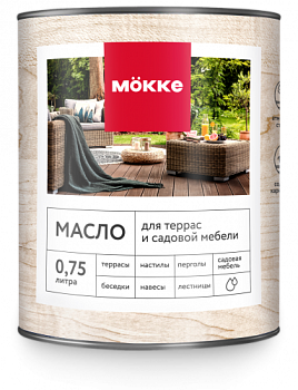 масло для террас mokke (тик) 0,75 л.