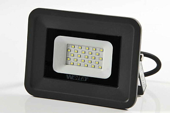 светодиодный прожектор wolta wfl-20w/06s 20вт 5700k ip65 с датчиком