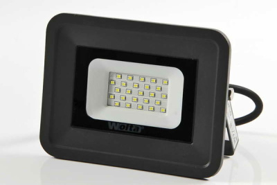 светодиодный прожектор wolta wfl-20w/06s 20вт 5700k ip65 с датчиком