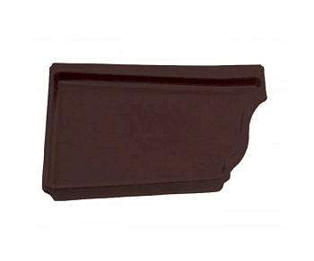 заглушка желоба правая vortex ral 8017 шоколад