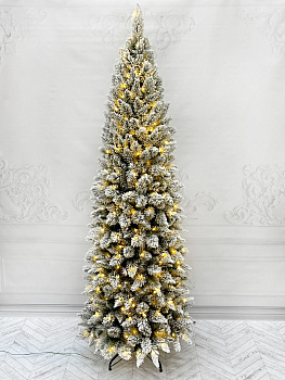 ель tdl арктическая 210 см 320 ламп заснеженная