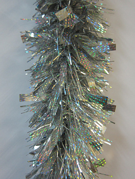 мишура морозко 95мм х 2м голография серебро