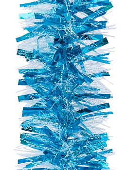 мишура морозко 95мм х 2м голубой белый