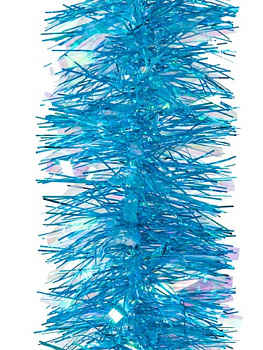 мишура морозко 95мм х 2м голубой радужный