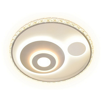 уценка светильник потолочный с пультом fa244 wh белый 105w d500*75 (пду радио 2.4) распродажа