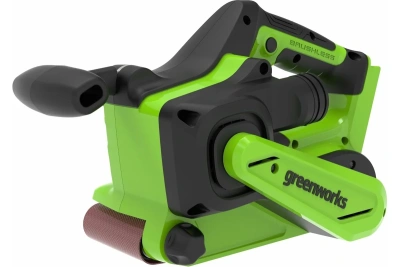ленточная шлифовальная машина аккумуляторная greenworks g24bs, 24в, без акб распродажа