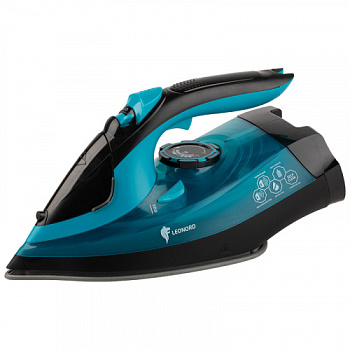 утюг беспроводной leonord le-1807u, 2,6квт, подошва керамика, пар, спрей, пар.удар, бирюзовый 270100