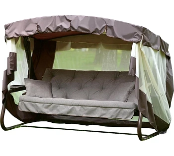 качели садовые 4-х местные саванна ткань папермун арт.с1453