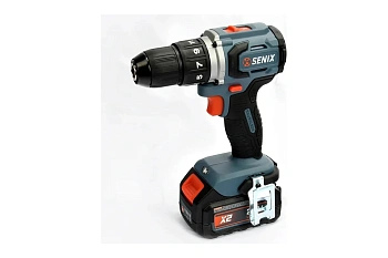 дрель-шуруповерт аккумуляторная бесщеточная senix pddx2-m2-eu kit, 20в, li-ion 2x2,5ач