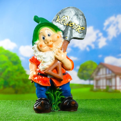 гном большой с лопатой н-72см, скидка 20%