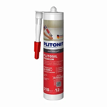 герметик plitonit plitosil premium антрацит 7021 - 310 мл (1/12)