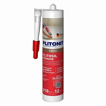 герметик plitonit plitosil premium какао 050 40 20 - 310 мл (1/12)