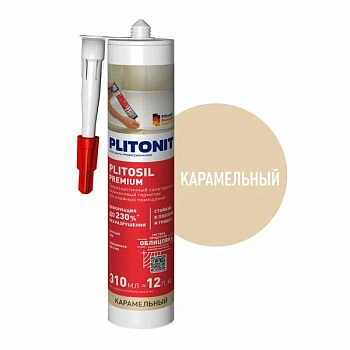 герметик plitonit plitosil premium карамельный - 310 мл (1/12)