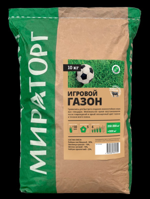 газон игровой 10кг мешок ооо "орелагро-продукт" россия