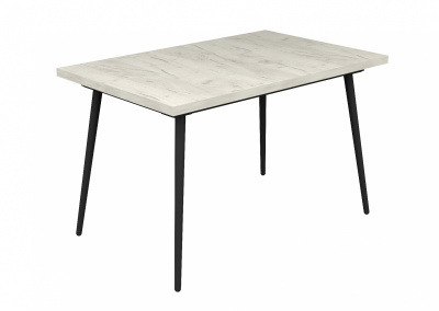 стол джаво лдсп/металл, 1100 (1480)*700, дуб крафт белый/черный