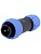 вилка кабельная weipu sp1310/p2i (разъем кругл, p13,"папа",pin:2,13а,ip68,250в,2мм2) распродажа